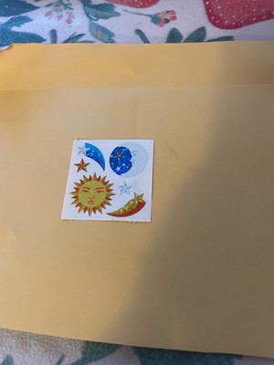 Vintage 1980s Sandylion Moon Sun   Stickers