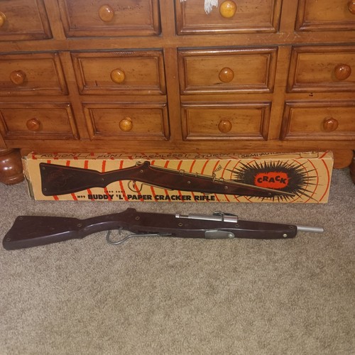 1950’s RARE Buddy L Paper Cracker Rifle M99 With Box! - Picture 2 of 24