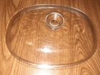 CorningWare Pyrex Oval Glass Lid F-14-C Replacement Lid Only, Vintage