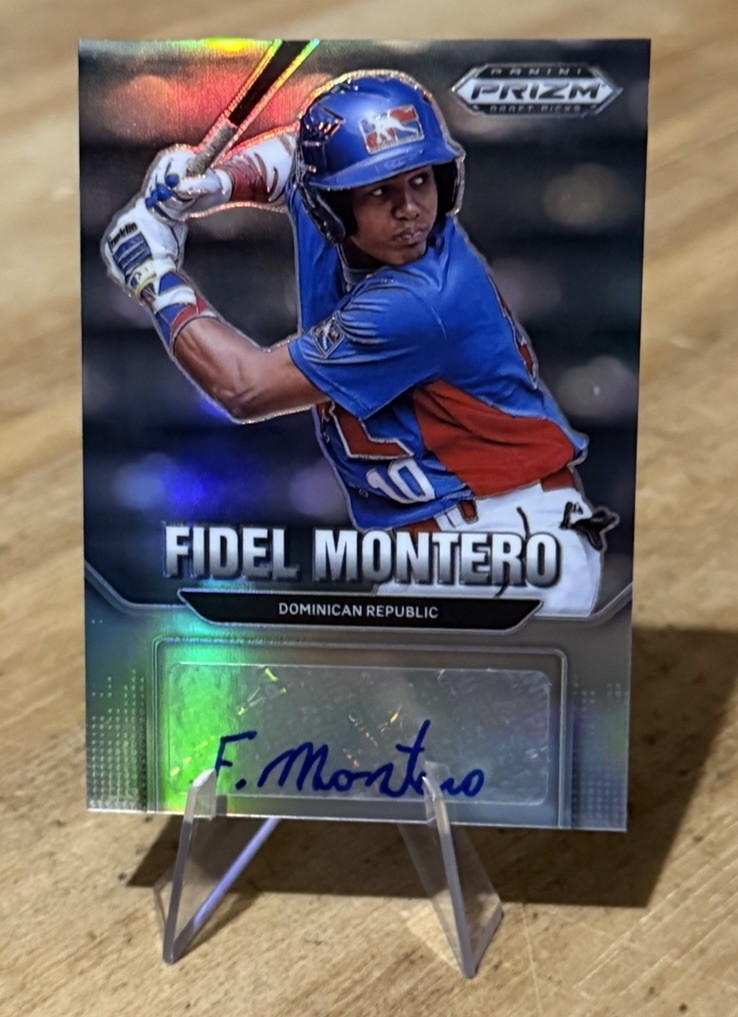 Fidel Montero 2022 Prizm Drafts Picks AUTOGRAPH DR Prospect Auto *
