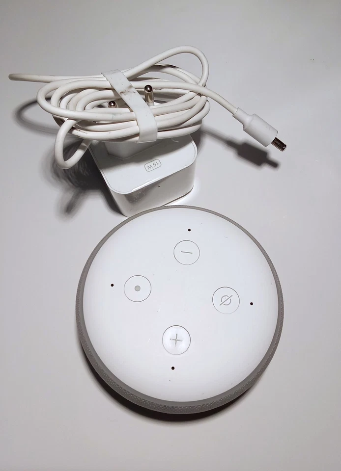 Echo Dot (3. Gen.) Intelligenter Lautsprecher mit Alexa, Weiß & Grau (Trade In)