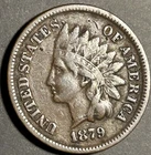 1879  Indian Head Cent, Scarcer Date and Good detail! Great Book Filler!