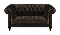 Chesterfield Exklusive Braune Couch Moderner Zweisitzer Polster MöBel