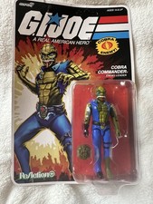Super7 ReAction G.I. Joe COBRA COMMANDER Snake O-Ring Action Figure NEW