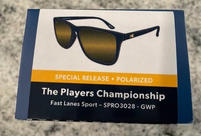 Golf Knockaround The Players Championship Sunglasses Black Yellow Polarized NEW