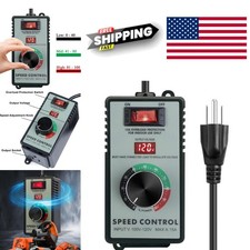 Portable Fan Speed Controller 120V 15A with Adjustable Speed and Voltage Control