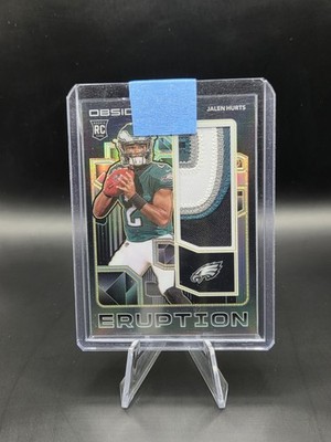 2020 Panini Obsidian Eruption Jalen Hurts RC Patch #04/25 #RE22
