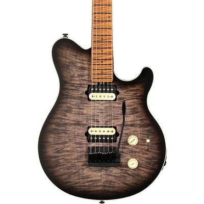 Ernie Ball Music Man Axis Super Sport Flame Top (satin) Guitar Charcoal Cloud