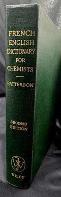 French English Dictionary for Chemists, 2nd ed., Austin Patterson, c.1954 Wiley