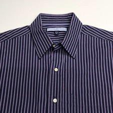TOMMY HILFIGER Men's Medium Blue Purple Dress Shirt