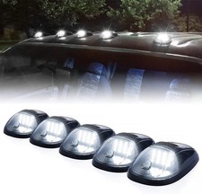 Xprite Smoke Lens Rooftop Cab Clearance Light, Roof Top Marker Running White LED