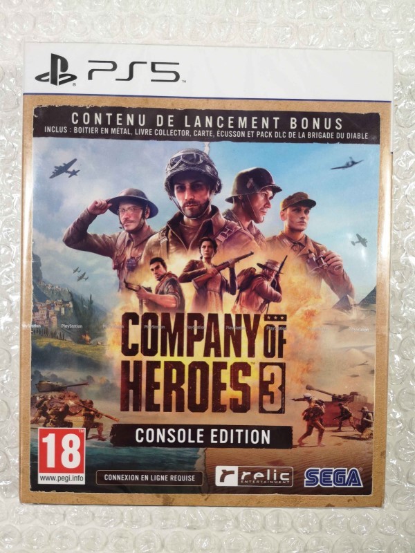 COMPANY OF HEROES 3 - CONSOLE EDITION PS5 FR NEW (GAME IN ENGLISH/FRANCAIS/DE/ES