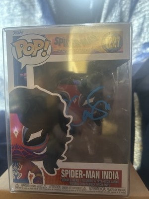 spider-man india signed by karan soni #1227 with protector