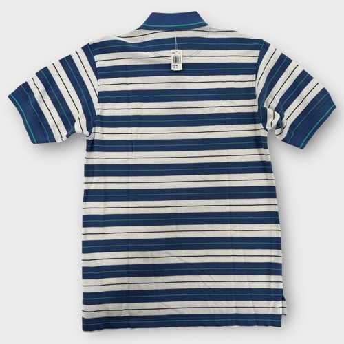Nicklaus Polo Shirt Mens Large Classic Fit Striped Short Sleeve Blue Cotton NWT - Picture 2 of 7