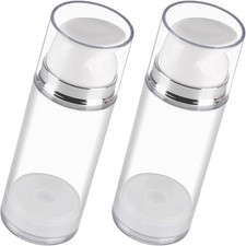 2 Pcs Refillable Bottle Lotion Container Pump Travel Bottles Cream