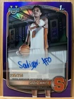 Sadiq White 2025-26 Bowman - Chrome 1st Purple Auto /250 - Syracuse #CPA-SWH
