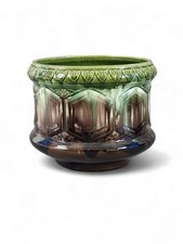 Vintage Brush McCoy Blended Glaze Majolica Jardinière