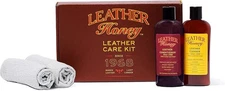 Leather Honey Complete Care Kit: Cleaner, Conditioner, 2 Cloths.... 
