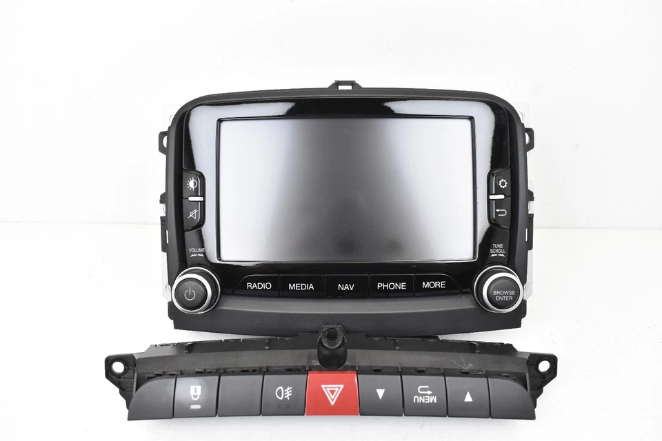 2014-2017 Fiat 500L Radio AM FM Navigation Display Screen P/N: 6434C-BE2803 - Image 2 of 4