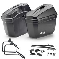 Givi E22N Seitenkoffer Set + Rahmen Nero 22LT FüR Royal Enfield Scram 411 2024