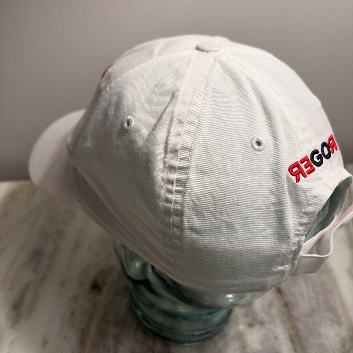 Uniqlo RF Cap White with Red - Roger Federer Hat GUC Rare | eBay