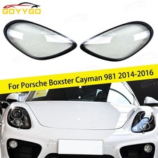 Paar Auto Scheinwerfer Linse Abdeckung für Porsche Boxster Cayman 981 2014-16