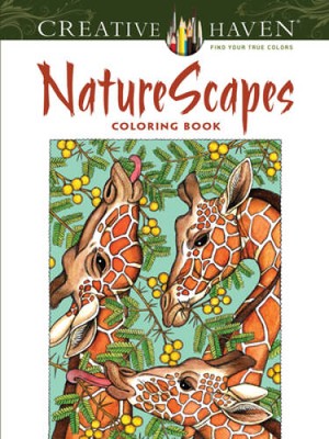 Creative Haven NatureScapes Coloring Book (Adult Coloring) - VERY GOOD