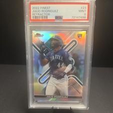 2022 Topps Finest Refractor Julio Rodriguez #23 PSA 10 GEM MT 1v1