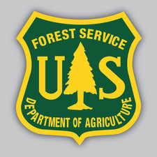 Pegatina/calcomanía de vinilo del Servicio Forestal de los Estados Unidos - USFS - Departamento de Agricultura - Parques Nacionales
