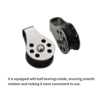 Ball Bearing Single Pulley Set of 2 for Gym Cable Replacement Use