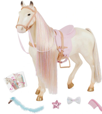 Our Generation Zauberhaftes Pferd - 51 cm Regenbogen-Haarstyling Pferd  