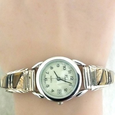 Navajo Nadia Watch with Jet, Pipestone, Jasper & Onyx Watch, 25