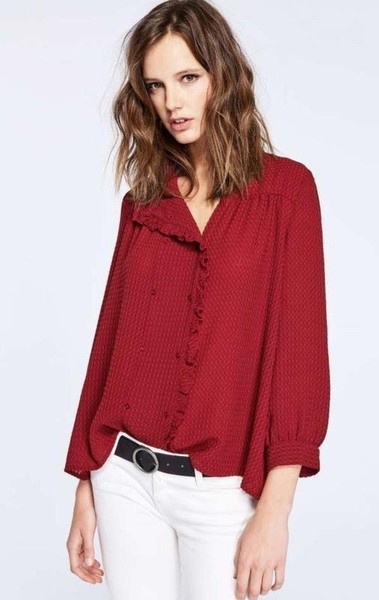 Women Ba&sh Shirt Burgundy 36 / S / 44