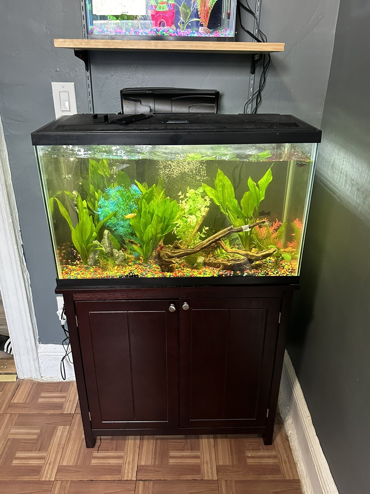 Glass Top Marineland 29 Gallon Aquarium Hood Aquarium Hood