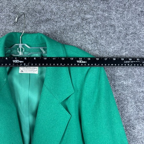 Vintage Pendleton Sports Coat Jacket Blazer Women's 8 Green Virgin Wool USA Made - Picture 6 of 12