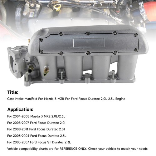 Cast Intake Manifold For Mazda 3 MZR For Ford Focus Duratec 2.0L 2.3L Engine - Picture 6 of 11
