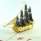SHIP pop-up greeting card (beautiful & unique gift/decor/art)