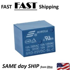 small blue relay - 5V DC Mini Power Relay PCB Type Power Relay - 5 volt D.C.