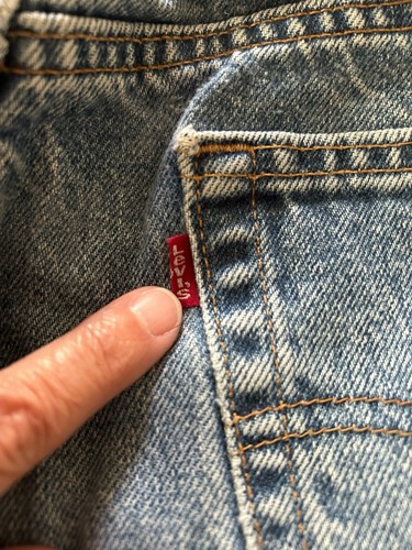 Vintage Levi's 550 Jeans Mens Tag 34x30 (32x29) Blue Relaxed Fit Denim 90s USA - Picture 4 of 7