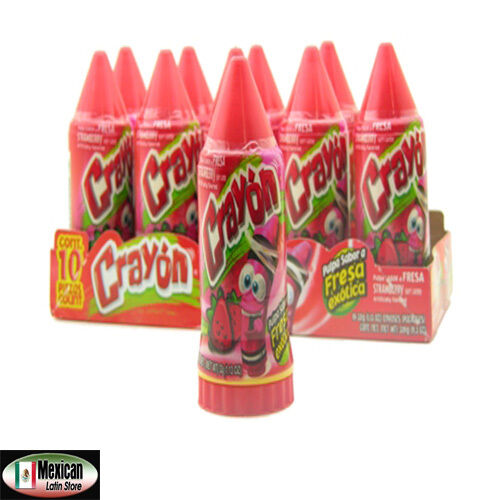 Lorena crayon soft candy strawberry & Mango Flavors 2x10-11oz each mexican  candy