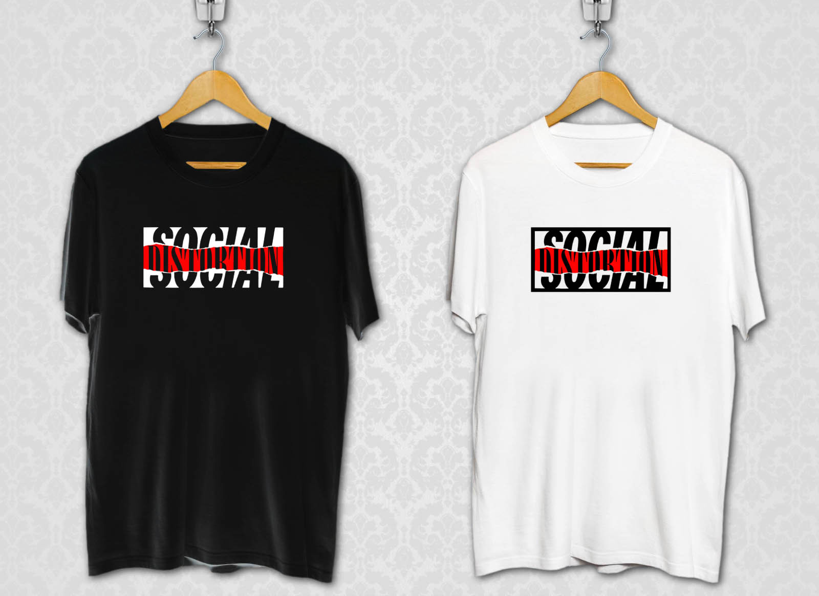 New SOCIAL DISTORTION Punk Rock Logo Men/'s White T-Shirt Size S to 3XL