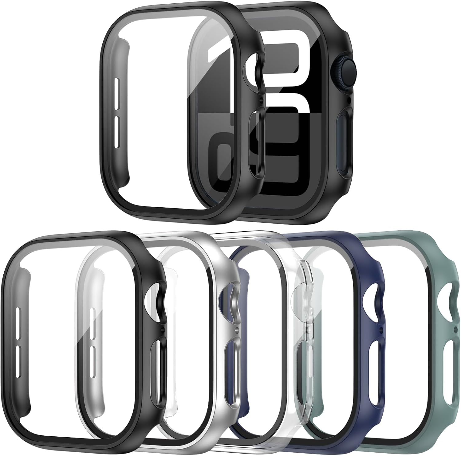 5 Pack for Apple Watch Series 10 Screen Protector Case 46Mm(2024), PC Hard Cover