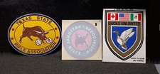 3 Sticker Lot Texas State Rifle Association Ducks Unlimited Nra Decals