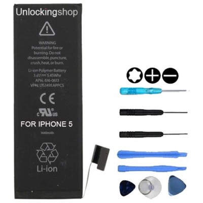 Neu Ersatz Akku für Apple iPhone 5 mit Toolkit (APN: 616-0613)