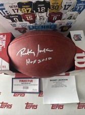 Rickey Jackson Signed Full Size Football ( Comes With COA) 2010 Hall Of Fame