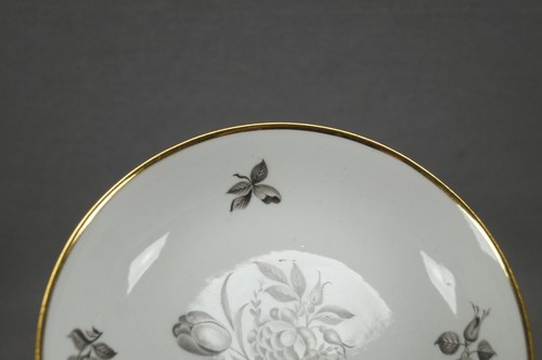 Spode Pattern 500 Black Transfer Flowers & Gold Tea Cup & Saucer Circa 1805-1810 - Picture 9 of 12