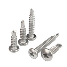 Pan Head Self Drilling Tek Screws A2 Stainless BZP Metal Fixing Windows Roofing