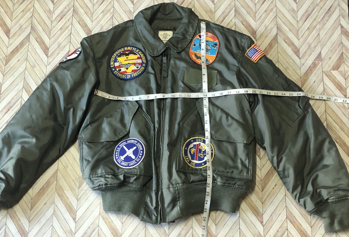 VTG Military/Navy Flyers Jacket Cold Weather 45/p 10 Rare