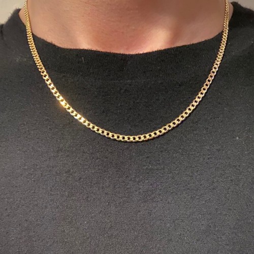 Gold Chain 14k Gold Cuban Chain 18in 
