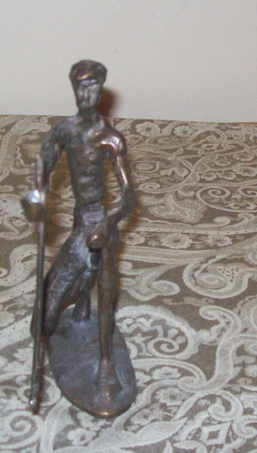 Bronze Sculpture of Golfer Lining up a Putt .Vintage - Bild 5 von 9